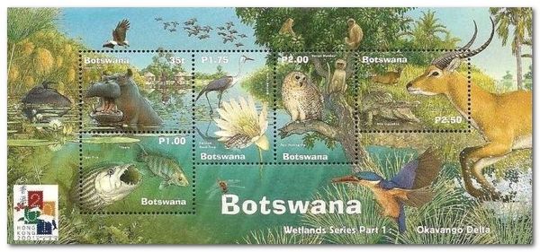 International Stamp Exhibition HONG KONG, Wetlands fauna