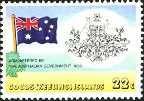 'Administered by the Australian Government, 1955'
