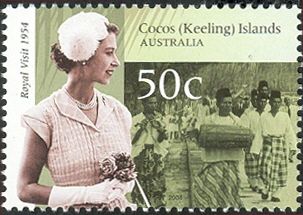 Queen Elizabeth II and Cocos Malay Musicians