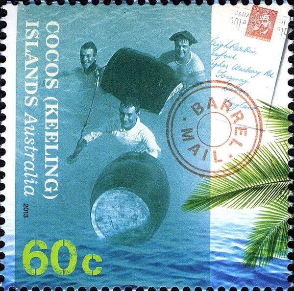 Landing Barrel Mail and Barrel Mail Cancellation