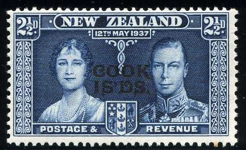 King George VI and Queen Elizabeth - overprinted
