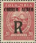 Magdalena River and Tolima Volcano Overprinted "R"