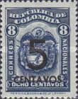 Coat of Arms of Colombia Surcharged