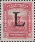 Symbol of legend of El Dorado - overprinted