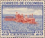 Rice farm, Harvester, Huila