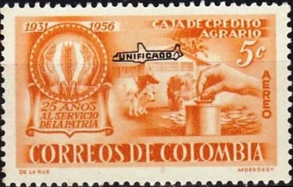 Emblem and Dairy Farm Overprinted