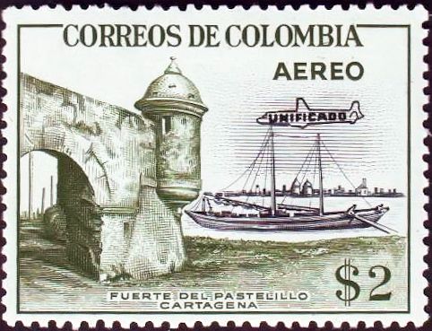 Pastelillo Fort, Cartagena Overprinted