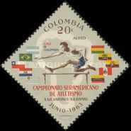 Hurdler and Flags