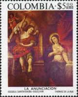 Painting - "The Annunciation" (School of Santafe)