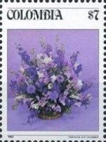Floral Bouquet onj a lilac background