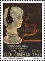 Marble bust with headphones