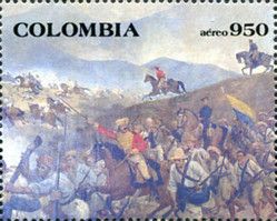 The Battle of Boyacá; painting