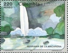 Waterfall in the nature reserve of La Macarena