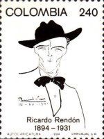 Self-portrait; R. Rendón (1894-1931), cartoonist