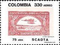 Brand SCADTA for Colombia MiNr. 4