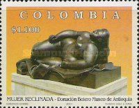 Reclining woman by Fernando Botero