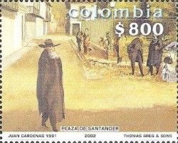 Plaza de Santander, bearded man at left
