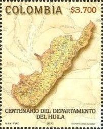 Map of Huila