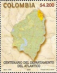 Map of Atlantico Department
