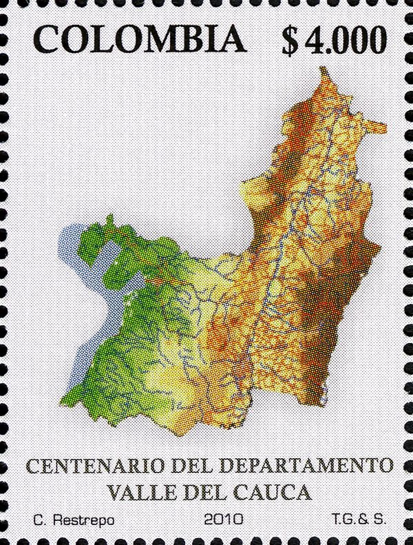 Map of Valle del Cauca Department