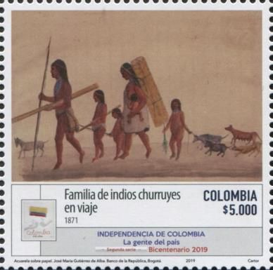 Churruyes Indian Family Travelling by Edward Mark