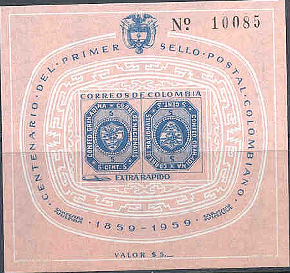 Tęte Bęche 5c Stamps of 1859