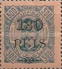 King Carlos I of Portugal (1863-1908) - surcharged