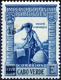 Prince Henry the Navigator (1394-1450) surcharged