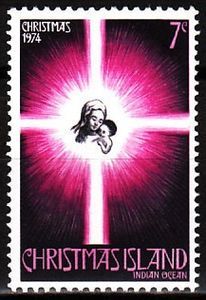 Mary and Holy Child within Christmas Star