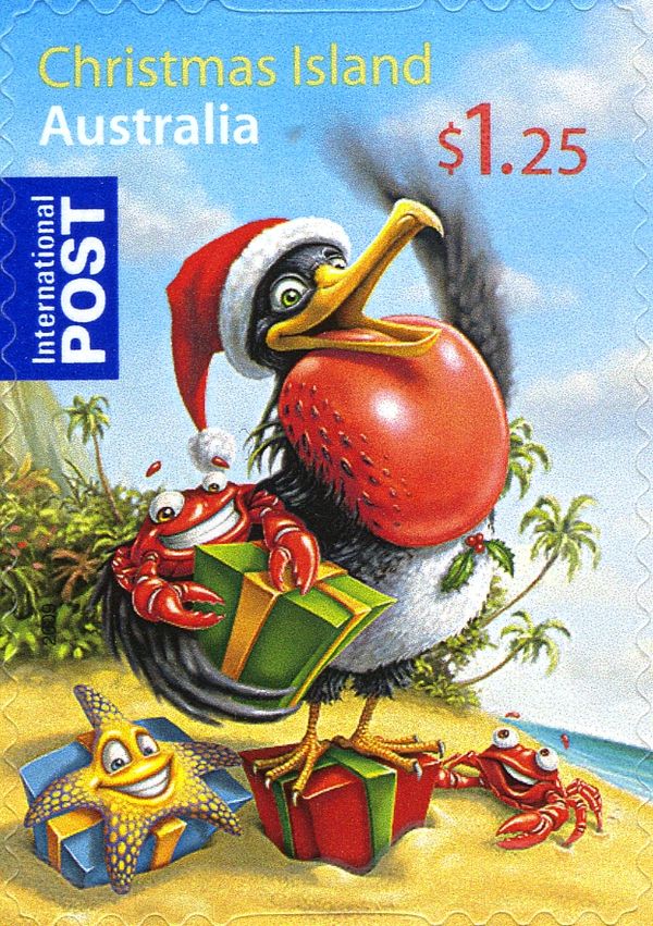 Christmas Island Frigatebird with Presents