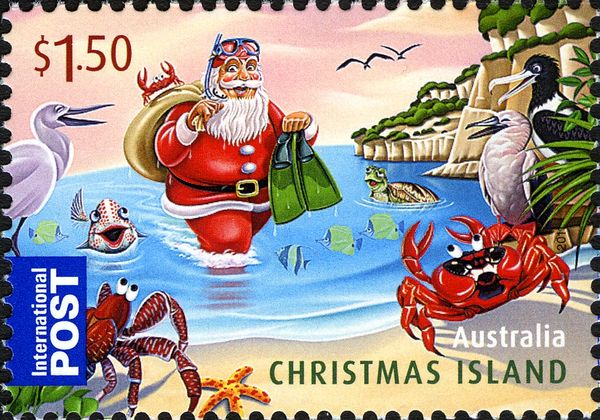 Santa Claus Coming Ashore