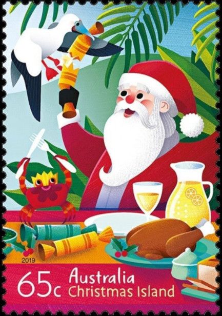 Santa at Christmas Dinner