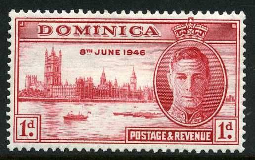 King George VI and Houses of Parliament, London
