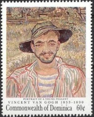 Portrait of a Young peasant, by Vincent Van Gogh