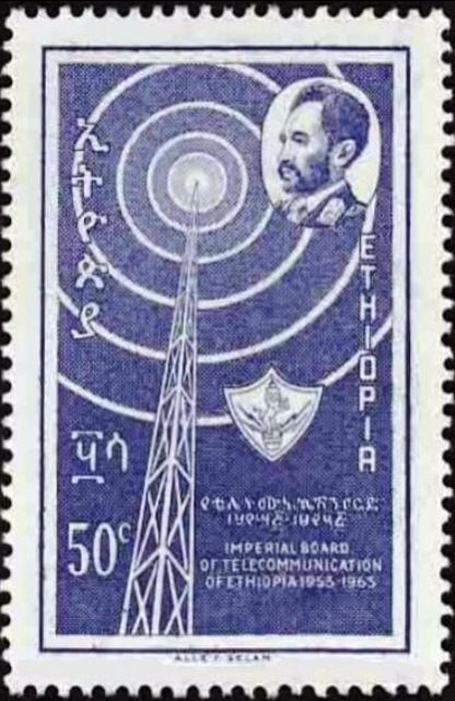 Radio mast and waves