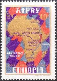 Map of Africa with Trans-East highway