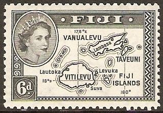 Map of Fiji Islands