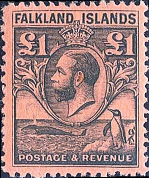 King George V with Whale and Gentoo Penguin beneath