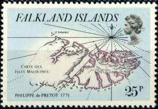 Map of "Islis Malquines"Falklands, 1771