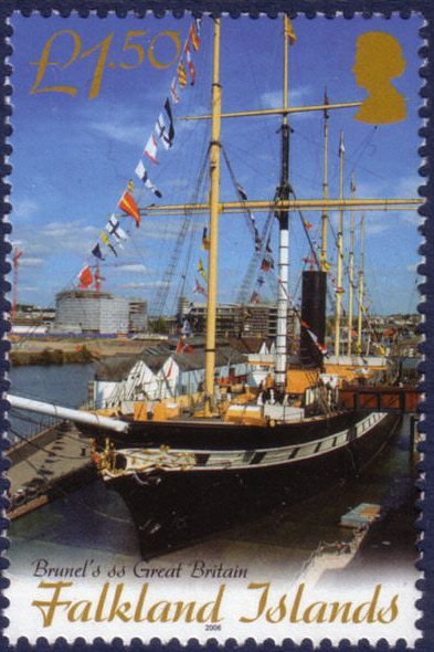 Great Britain in dry dock at Bristol 