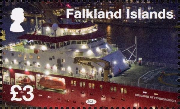 Maiden Voyage of RRS Sir David Attenborough to Falklands