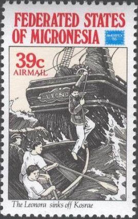 Sinking of the Leonora, Kosrae