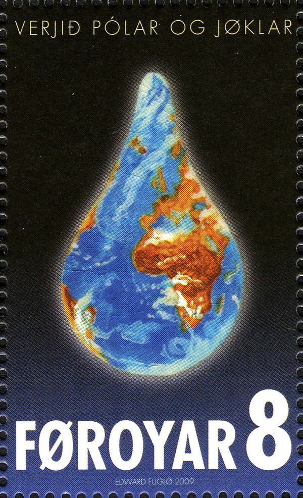 Globe as water droplet
