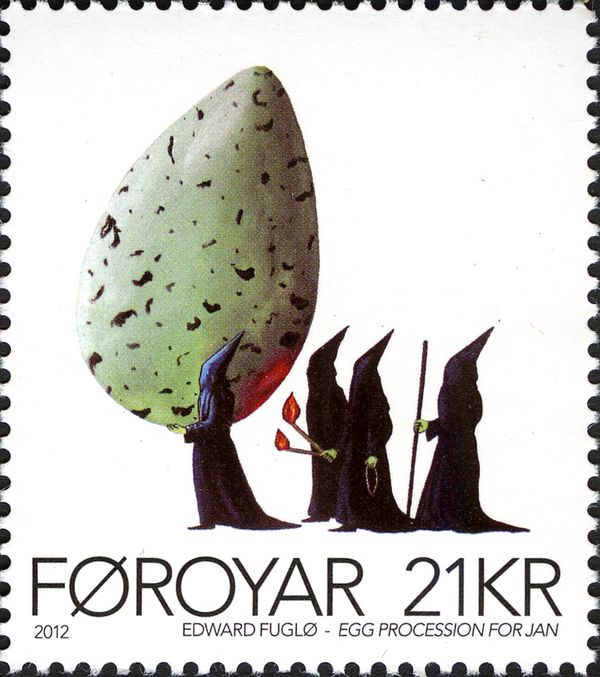 "Egg Procession for Jan", by Edward Fuglø