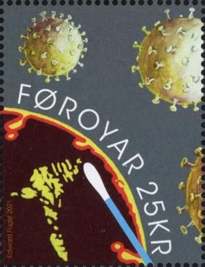 COVID-19 Virus and Map of Faroe Islands