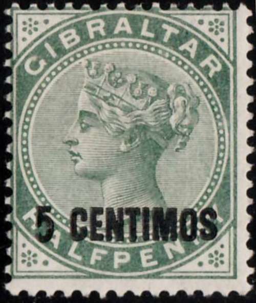 Queen Victoria (1819-1901), Overprint (green/black)