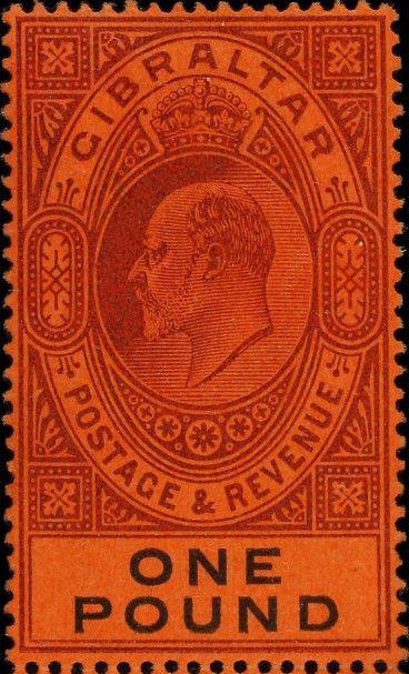 Portrait of King Edward VII (facing left) in large oval (2s)