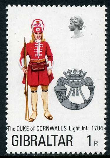 Soldier of the Duke of Cornwall's Light Infantry, 1704