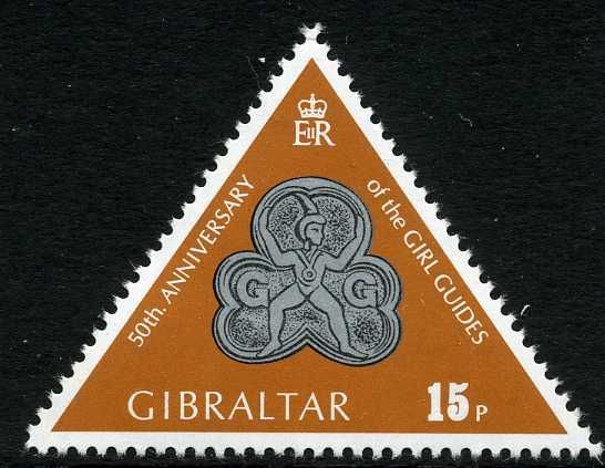 Girl Guides' Badge (silver) (wm inv)