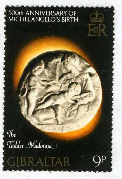 "The Taddei Madonna" by Michelangelo (left, right rouletted)
